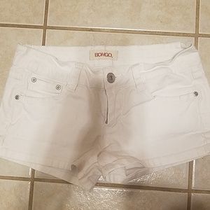 White bongo Jean shorts